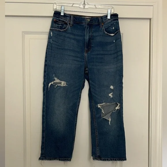 Abercrombie & Fitch Blue Straight Leg Jeans Size 29/8xs - Picture 3 of 6